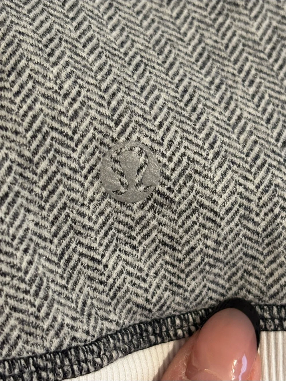 Lululemon Be Present Jacket in the heathered herringbone